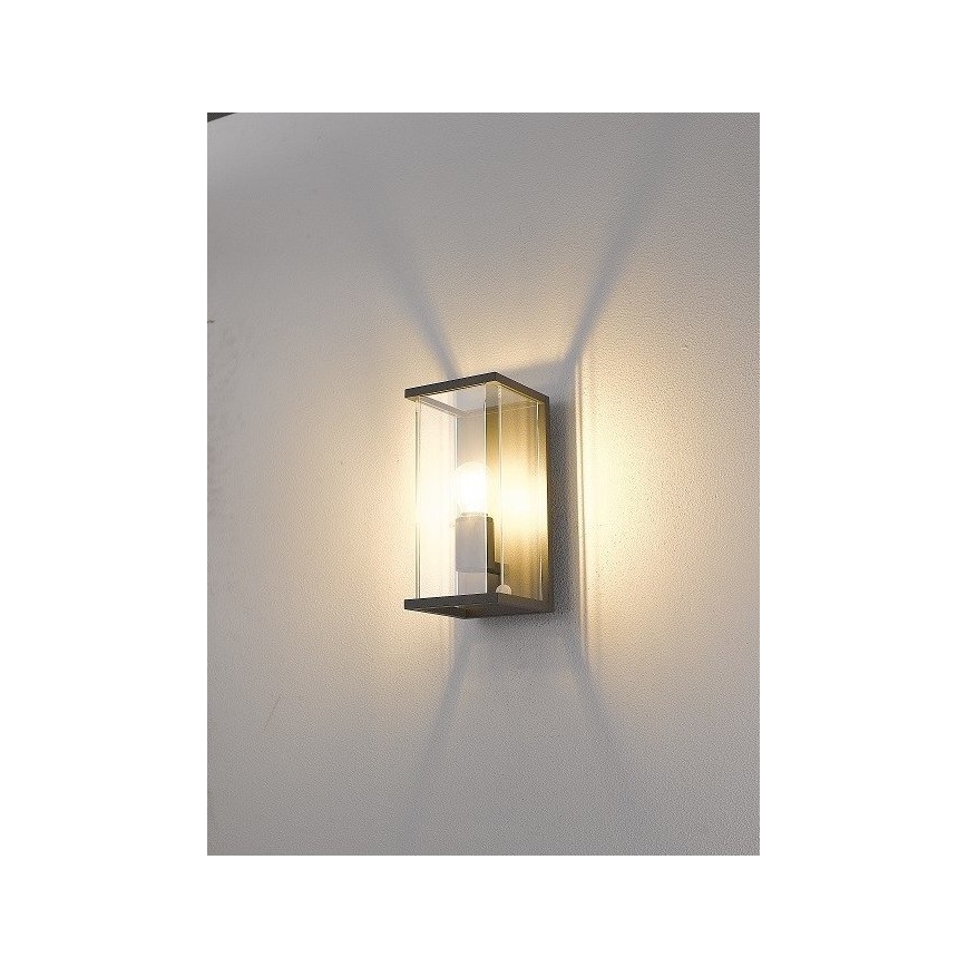 Gardino LX1465 - Iluminação exterior com sensor MELISSA 1xE27/15W/230V IP54