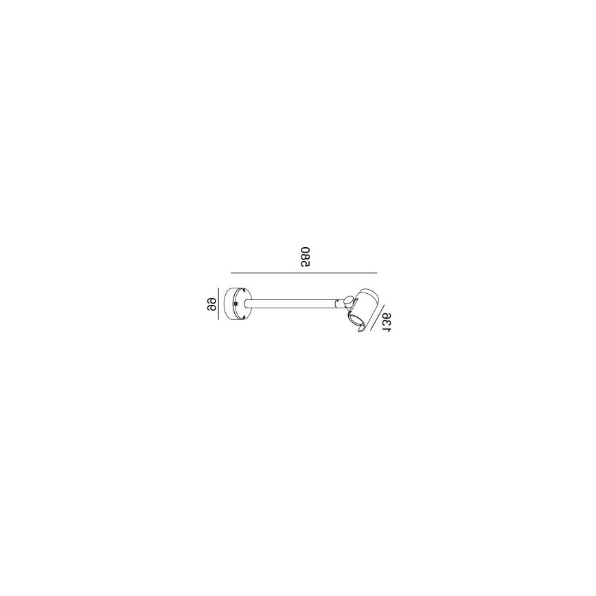 Gardino LX1674 - Foco de parede exterior LED ROSE LED/15W/230V IP65