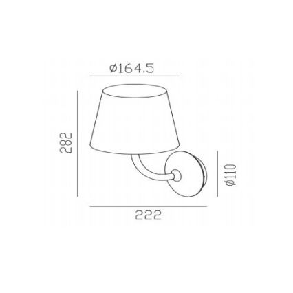 Gardino LX1791 - Candeeiro de parede exterior LED VIOLA LED/7W/230V IP65