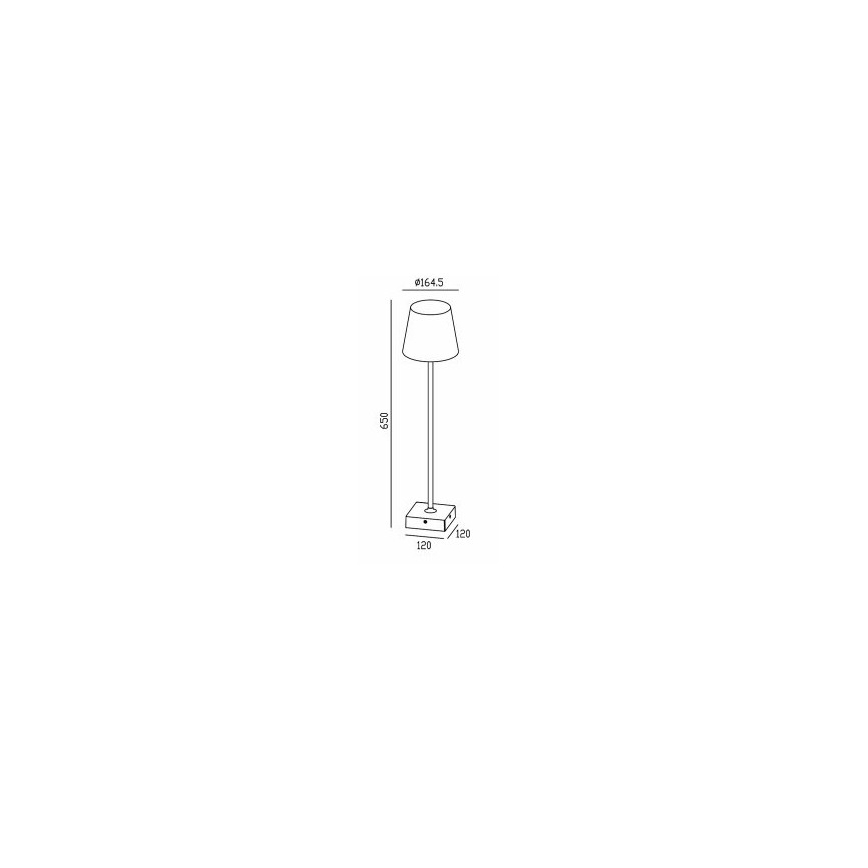 Gardino LX1793-650 - Candeeiro de chão exterior LED VIOLA LED/7W/230V IP65