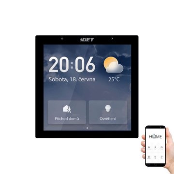 Gateway inteligente com um ecrã tátil GW6 Wi-Fi Zigbee Bluetooth