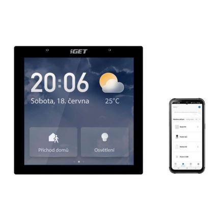 Gateway inteligente com um ecrã tátil GW6 Wi-Fi Zigbee Bluetooth