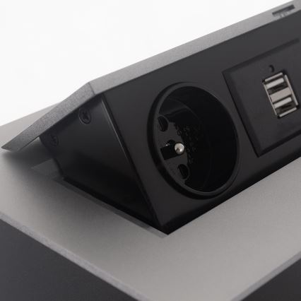 Gaveta com tomadas 2x230V/2xUSB/1xRJ45