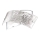 Gea Luce CAMILLA A P arg - Iluminação de parede CAMILLA 2xE14/28W/230V 34 cm prateado