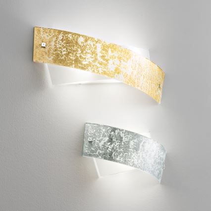 Gea Luce CAMILLA A P arg - Iluminação de parede CAMILLA 2xE14/28W/230V 34 cm prateado