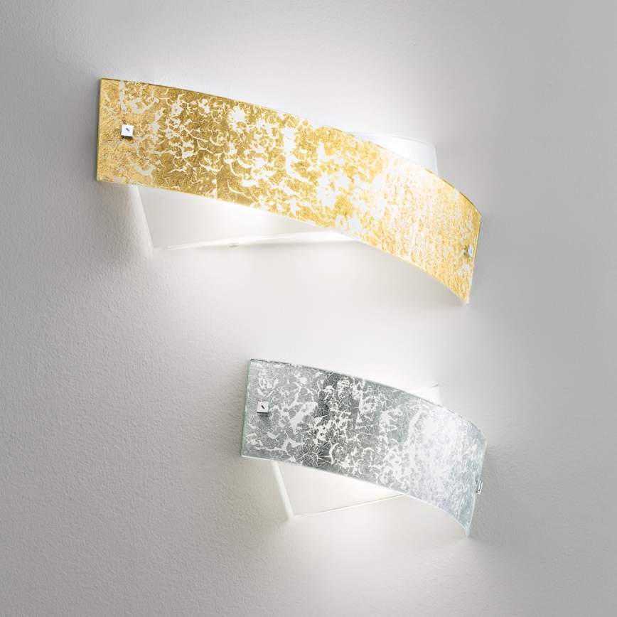 Gea Luce CAMILLA A P arg - Iluminação de parede CAMILLA 2xE14/28W/230V 34 cm prateado