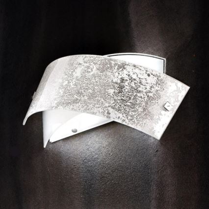 Gea Luce CAMILLA A P arg - Iluminação de parede CAMILLA 2xE14/28W/230V 34 cm prateado