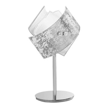 Gea Luce CAMILLA L P arg - Candeeiro de mesa CAMILLA 1xE14/42W/230V prateado