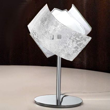Gea Luce CAMILLA L P arg - Candeeiro de mesa CAMILLA 1xE14/42W/230V prateado
