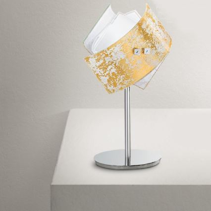 Gea Luce CAMILLA L P oro - Candeeiro de mesa CAMILLA 1xE14/42W/230V dourada