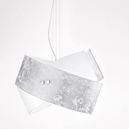 Gea Luce CAMILLA S G arg - Candelabro suspenso CAMILLA 2xE27/70W/230V prateado