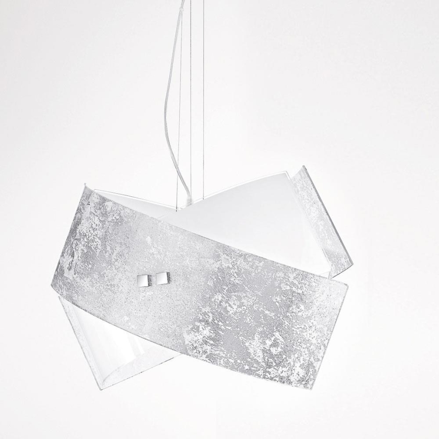 Gea Luce CAMILLA S G arg - Candelabro suspenso CAMILLA 2xE27/70W/230V prateado