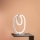 Gea Luce DIVA L TITANIO - Candeeiro de mesa LED com regulação DIVA LED/17W/230V cinzento