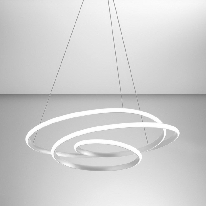 Gea Luce DIVA S G BIANCO - Candelabro suspenso LED com regulação DIVA LED/44W/230V branco