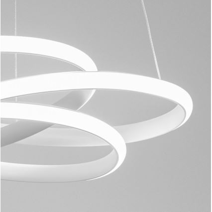 Gea Luce DIVA S G BIANCO - Candelabro suspenso LED com regulação DIVA LED/44W/230V branco