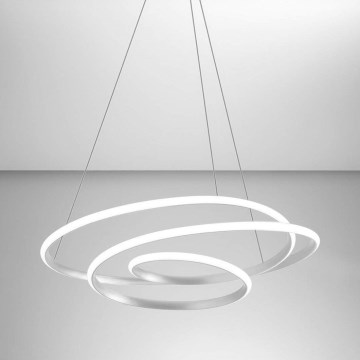 Gea Luce DIVA S G TITANIO - Candelabro suspenso LED com regulação DIVA LED/44W/230V cinzento