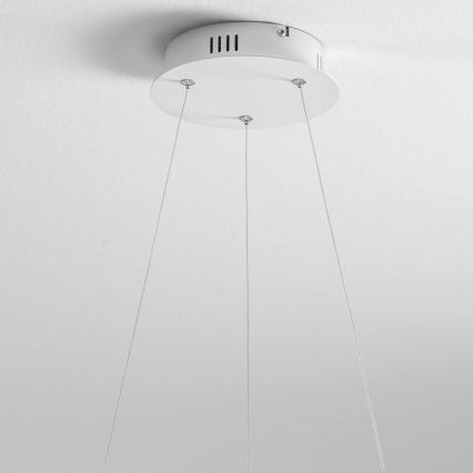 Gea Luce DIVA S G TITANIO - Candelabro suspenso LED com regulação DIVA LED/44W/230V cinzento