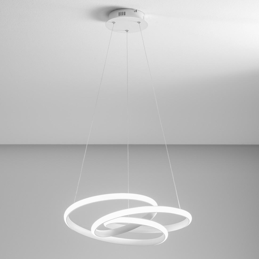 Gea Luce DIVA S P BIANCO - Candelabro suspenso LED com regulação DIVA LED/43W/230V branco