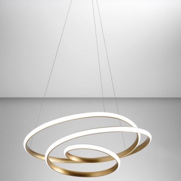 Gea Luce DIVA S P ORO - Candelabro suspenso LED com regulação DIVA LED/43W/230V dourada