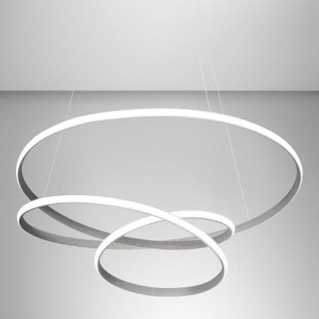 Gea Luce DIVA S P TITANIO - Candelabro suspenso LED com regulação DIVA LED/43W/230V antracite