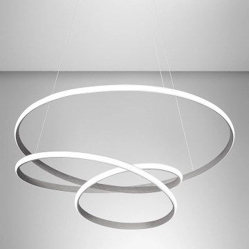 Gea Luce DIVA S/S TITANIO -  Candelabro suspenso LED com regulação DIVA LED/80W/230V cinzento