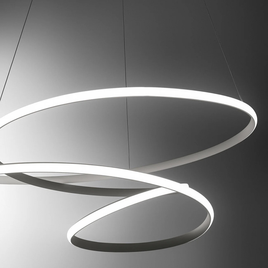 Gea Luce DIVA S/S TITANIO -  Candelabro suspenso LED com regulação DIVA LED/80W/230V cinzento