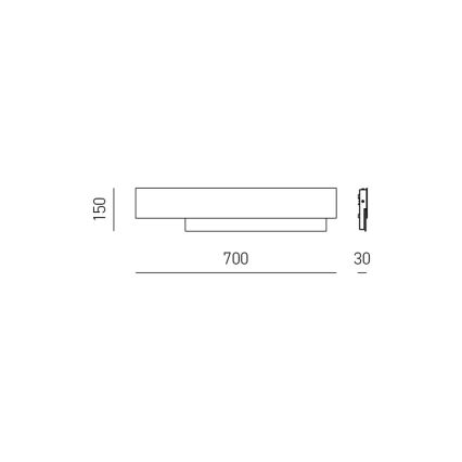 Gea Luce DOHA A G A - Iluminação de parede LED DOHA LED/25W/230V 70 cm cromado brilhante
