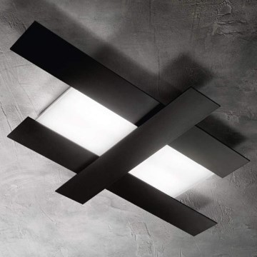 Gea Luce DOHA P G N - Iluminação de teto LED DOHA LED/50W/230V 104 cm preto