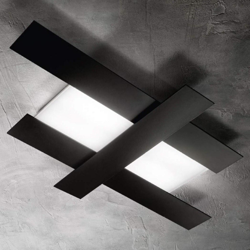 Gea Luce DOHA P M N - Iluminação de teto LED DOHA LED/40W/230V 84 cm preto