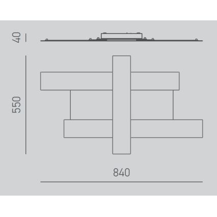 Gea Luce DOHA P M T - Iluminação de teto LED DOHA LED/40W/230V 84 cm bege