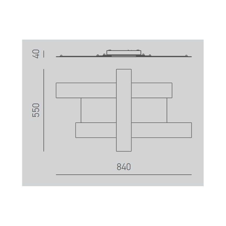 Gea Luce DOHA P M T - Iluminação de teto LED DOHA LED/40W/230V 84 cm bege
