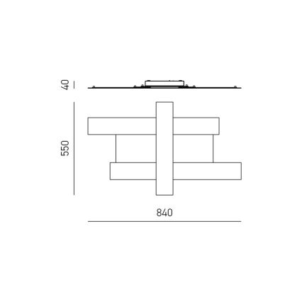 Gea Luce DOHA P M T - Iluminação de teto LED DOHA LED/40W/230V 84 cm bege