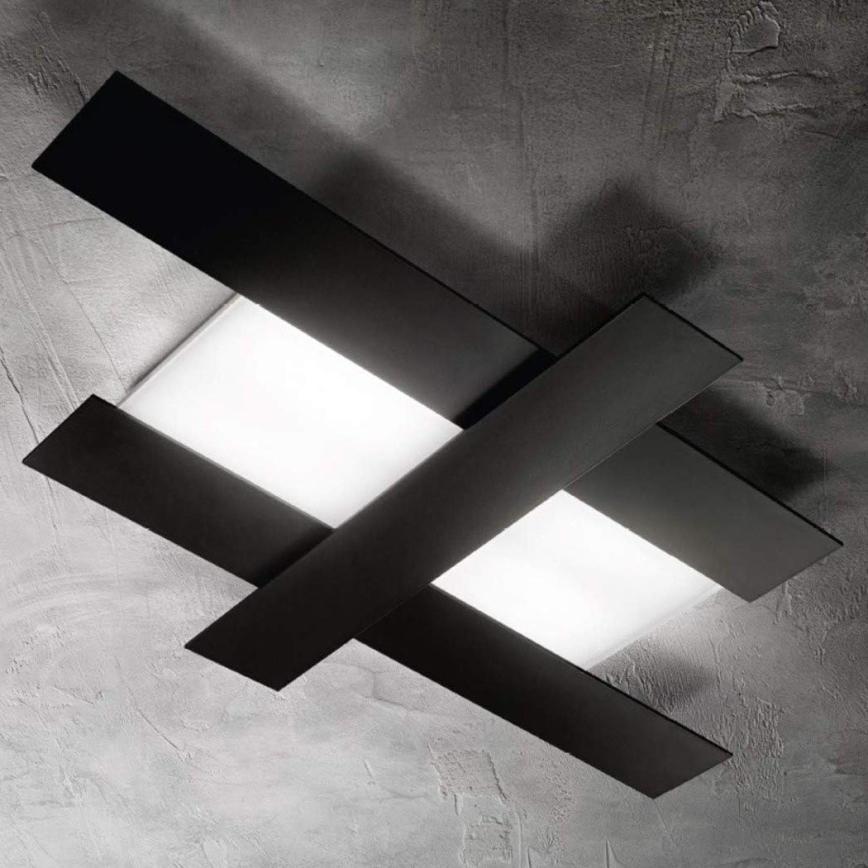 Gea Luce DOHA P P N - Iluminação de teto LED DOHA LED/30W/230V 65,5 cm preto