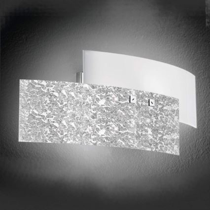 Gea Luce LARA A P arg - Iluminação de parede LARA 2xE14/42W/230V prateado