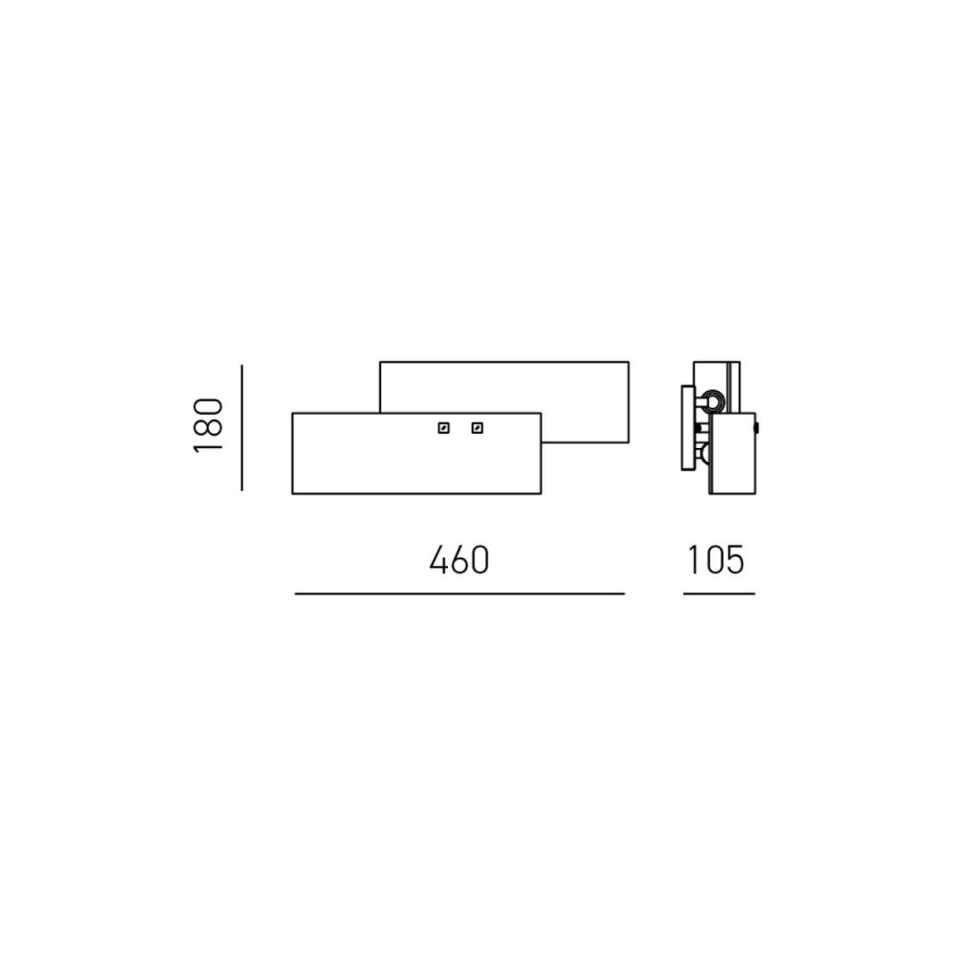 Gea Luce LARA A P arg - Iluminação de parede LARA 2xE14/42W/230V prateado