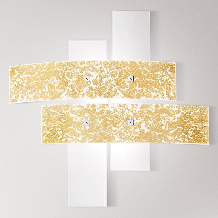 Gea Luce LARA P G oro - Iluminação de teto LARA 4xE27/52W/230V 91 cm dourada