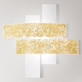 Gea Luce LARA P M oro - Iluminação de teto LARA 2xE27/70W/230V 70 cm dourada