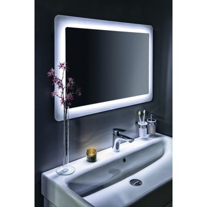 Gedy - Distribuidor de sabão para parede PIRENEI 110 mm leitoso copo/cromado brilhante