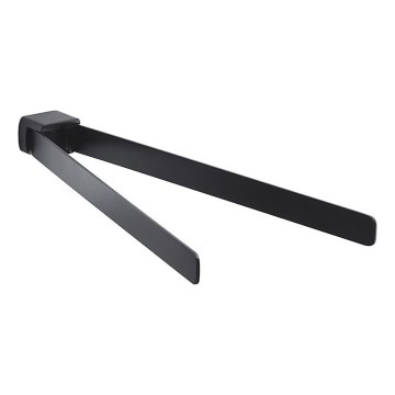 Gedy - PArede rotativo toalha suporte PIRENEI 36 cm mate preto