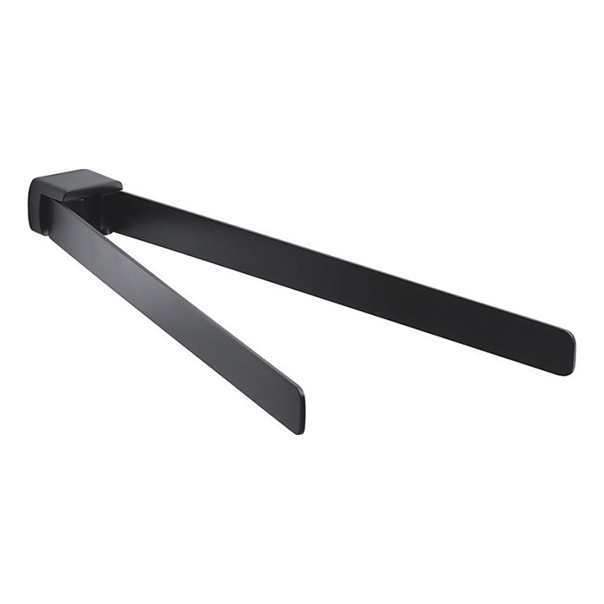 Gedy - PArede rotativo toalha suporte PIRENEI 36 cm mate preto