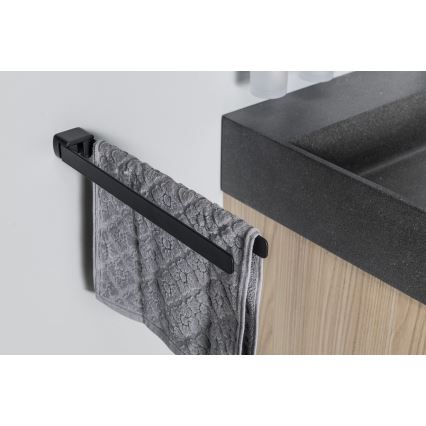 Gedy - PArede rotativo toalha suporte PIRENEI 36 cm mate preto