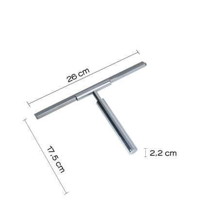 Gedy - Raspador de vidro THOR cromado brilhante
