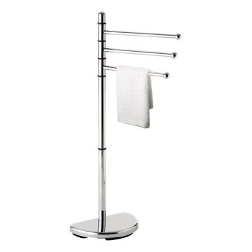 Gedy - Suporte com cabide para toalhas HIBISCUS 90,5 cm cromado brilhante