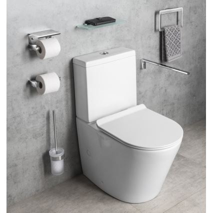 Gedy - Suporte de papel higiénico PIRENEI cromado brilhante