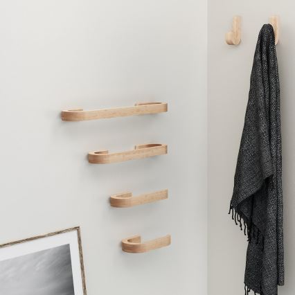 Gedy - Suporte de parede para toalha HIMALAYA 6,7x21 cm bambu