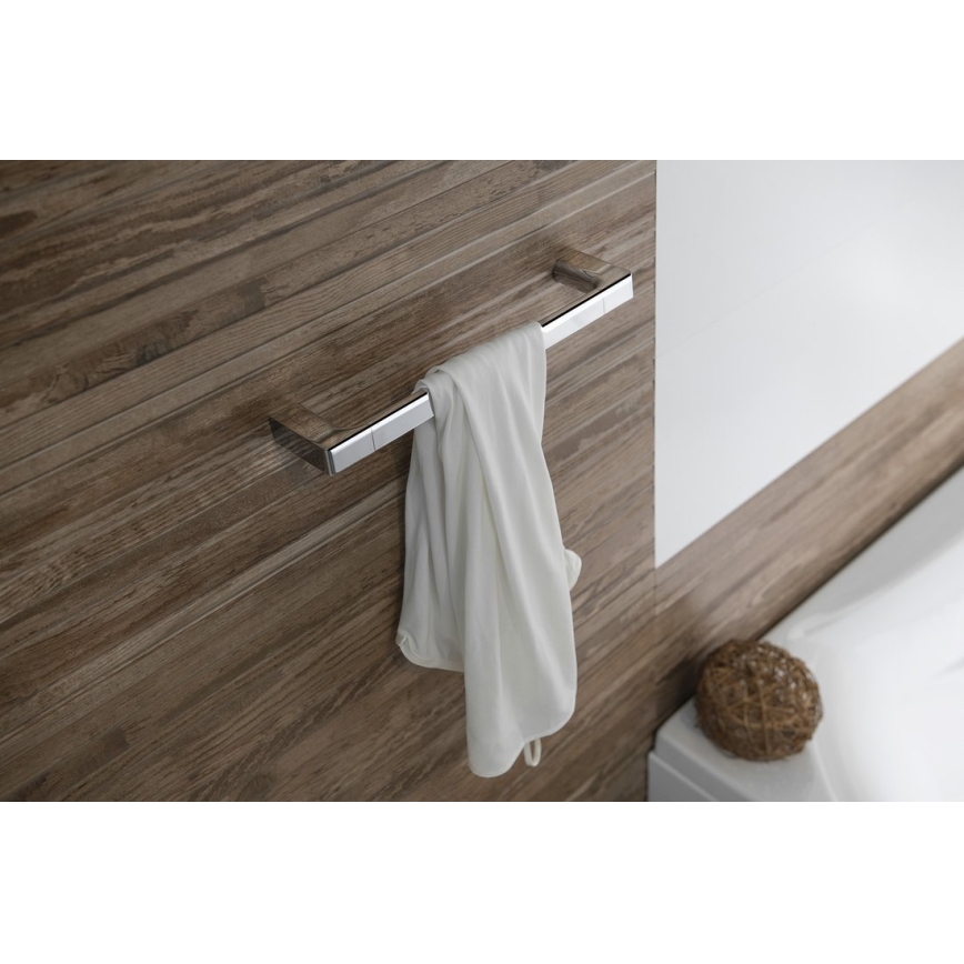Gedy - Suporte de parede para toalha PIRENEI 6,6x35 cm cromado brilhante