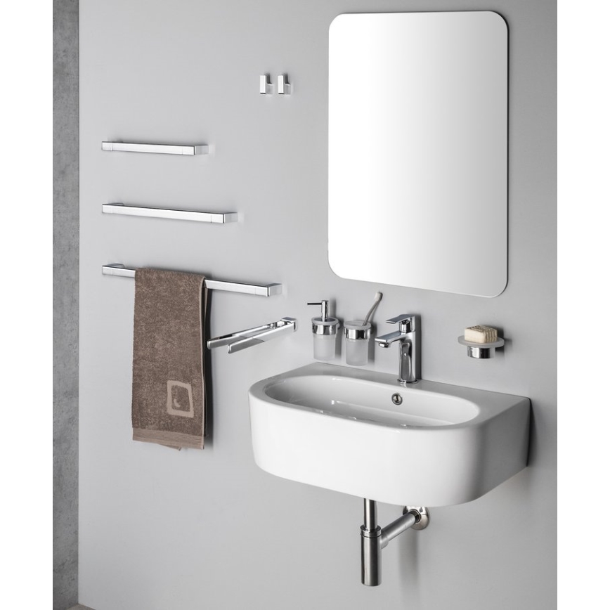 Gedy - Suporte de parede para toalha PIRENEI 6,6x80 cm cromado brilhante