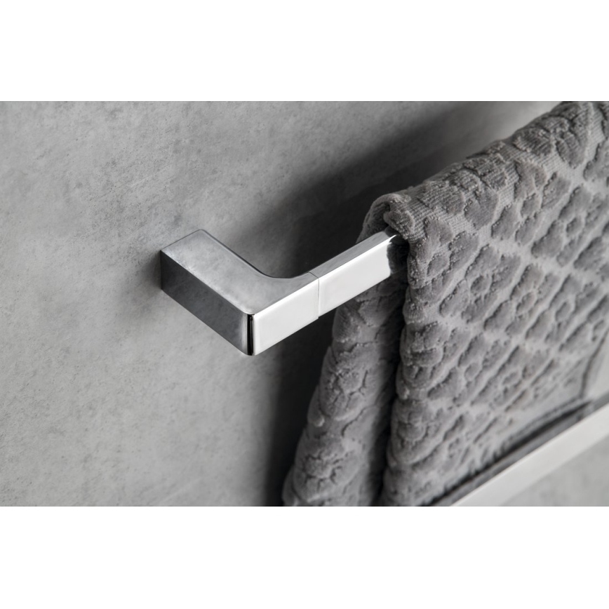 Gedy - Suporte de parede para toalha PIRENEI 6,6x80 cm cromado brilhante