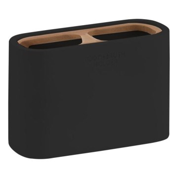 Gedy - Suporte para escova de dentes NINFEA preto/bambu