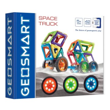 GeoSmart - Conjunto de construção magnético Space Truck 42 pçs